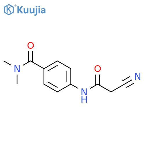 4-(2-Cyanoacetamido)-N,N-dimethylbenzamide structure