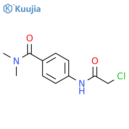 4-(2-Chloroacetamido)-N,N-dimethylbenzamide structure
