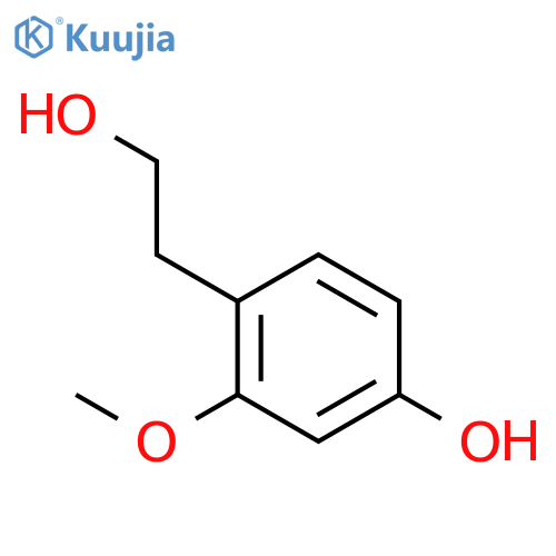 4-(2-hydroxyethyl)-3-methoxyphenol structure