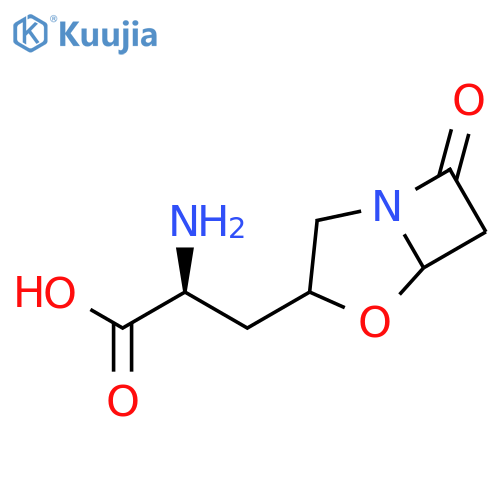 4-Oxa-1-azabicyclo[3.2.0]heptane-3-propanoicacid, a-amino-7-oxo-, (aS,3S,5S)- structure