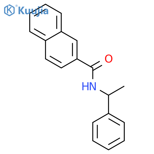 2-Naphthalenecarboxamide, N-[(1S)-1-phenylethyl]- structure