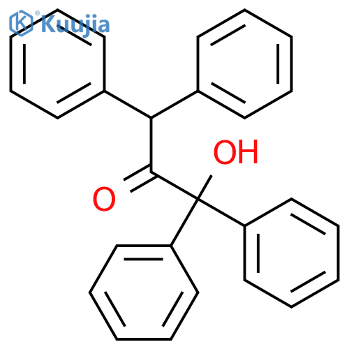 2-Propanone,1-hydroxy-1,1,3,3-tetraphenyl- structure