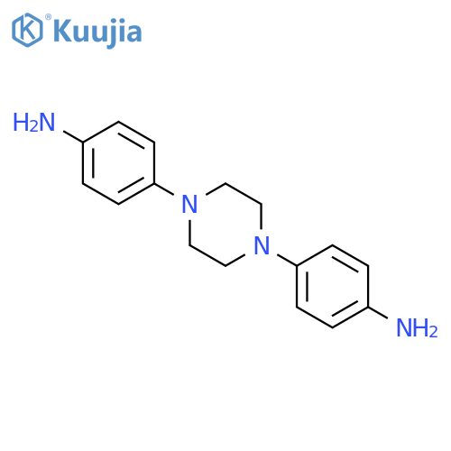 4-[4-(4-aminophenyl)piperazin-1-yl]aniline structure