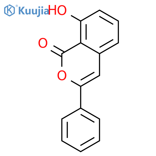 1H-2-Benzopyran-1-one,8-hydroxy-3-phenyl- structure