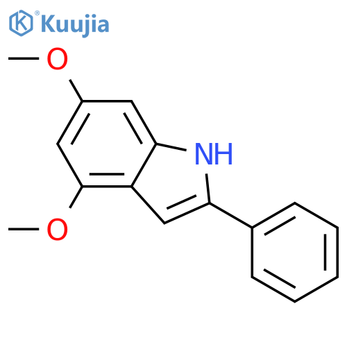 1H-Indole, 4,6-dimethoxy-2-phenyl- structure