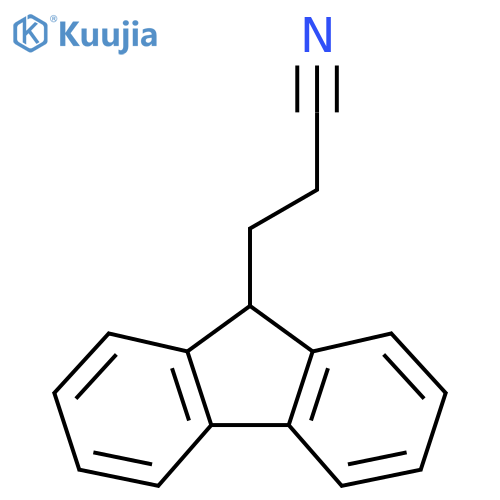 3-(9H-fluoren-9-yl)propanenitrile structure