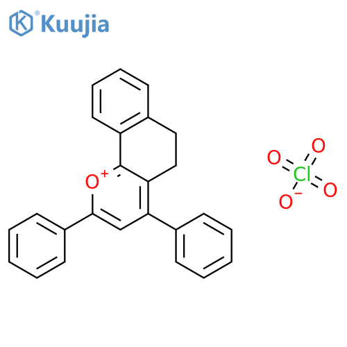 NAPHTHO[1,2-B]PYRYLIUM, 5,6-DIHYDRO-2,4-DIPHENYL-, PERCHLORATE structure