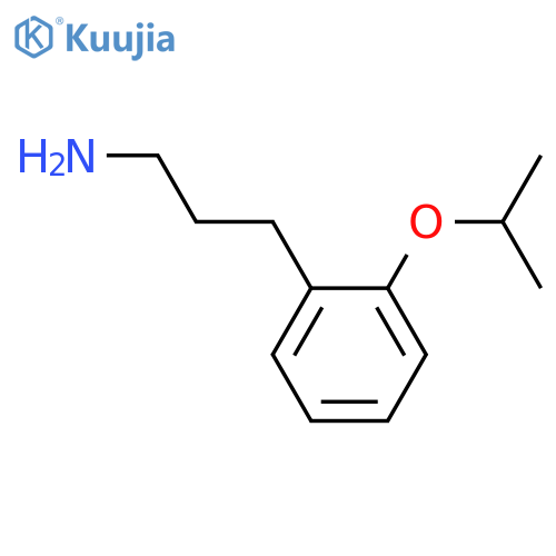 3-2-(propan-2-yloxy)phenylpropan-1-amine structure