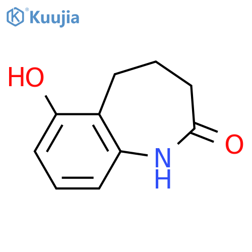 6-hydroxy-2,3,4,5-tetrahydro-1H-1-benzazepin-2-one structure