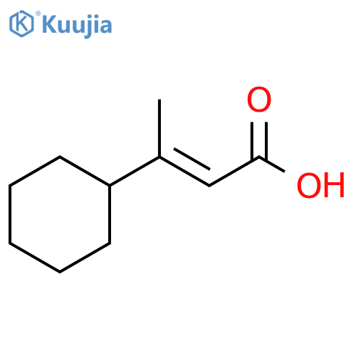 (E)-3-cyclohexylbut-2-enoic acid structure