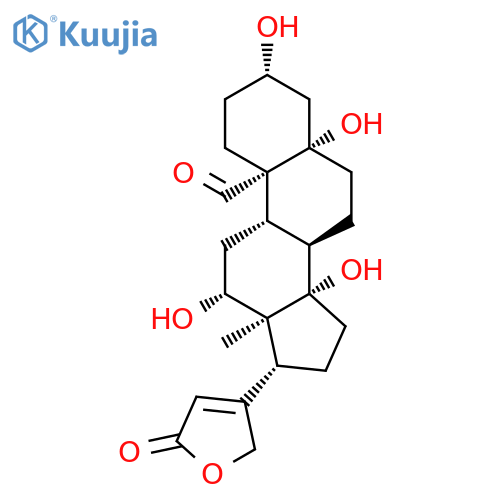 (3beta,5beta,8xi,9xi,12beta)-3,5,12,14-tetrahydroxy-19-oxocard-20(22)-enolide structure
