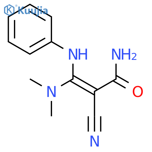 2-Propenamide, 2-cyano-3-(dimethylamino)-3-(phenylamino)- structure