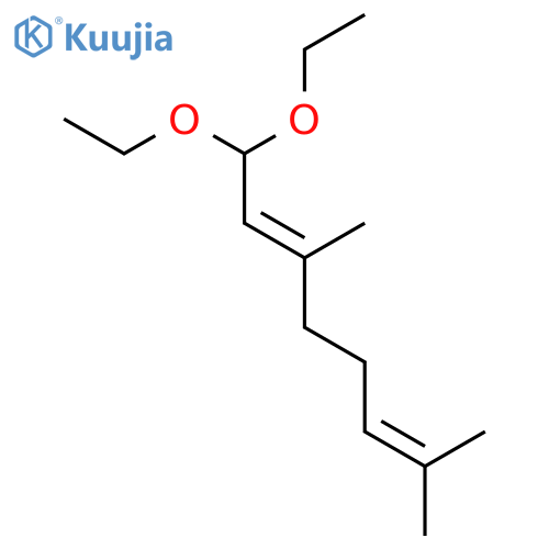 1,1-Diethoxy-3,7-dimethylocta-2,6-diene structure