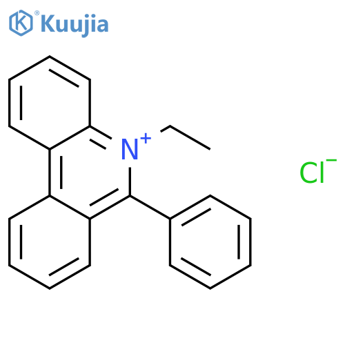 5-ethyl-6-phenylphenanthridinium chloride structure