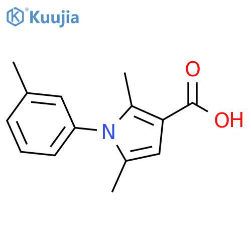 2,5-Dimethyl-1-(3-methylphenyl)-1H-pyrrole-3-carboxylic Acid structure