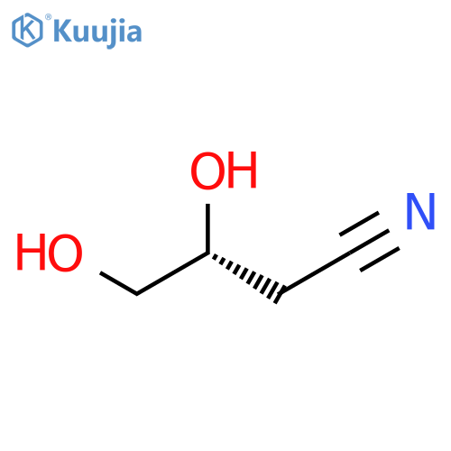 Butanenitrile, 3,4-dihydroxy-, (3R)- structure