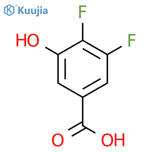 3,4-Difluoro-5-hydroxybenzoic acid structure