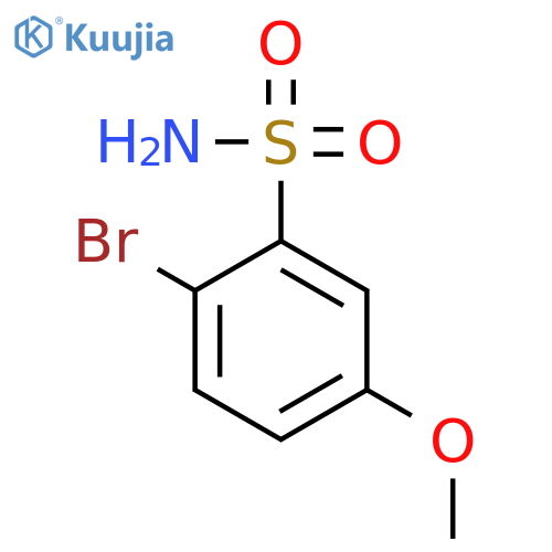 2-bromo-5-methoxybenzene-1-sulfonamide structure