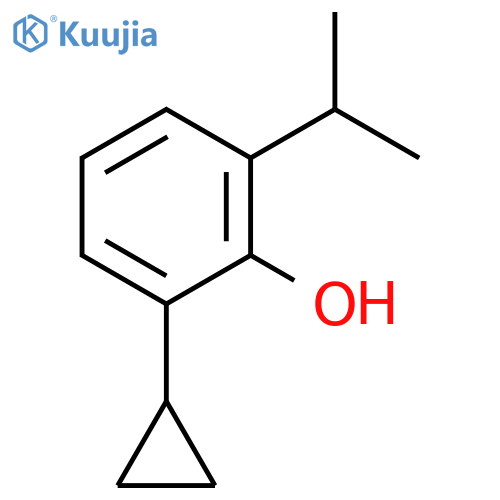 Phenol,2-cyclopropyl-6-(1-methylethyl)- structure