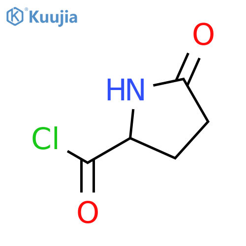 (2S)-5-oxopyrrolidine-2-carbonyl chloride structure