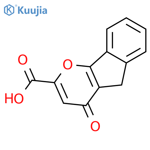 Indeno[1,2-b]pyran-2-carboxylicacid, 4,5-dihydro-4-oxo- structure