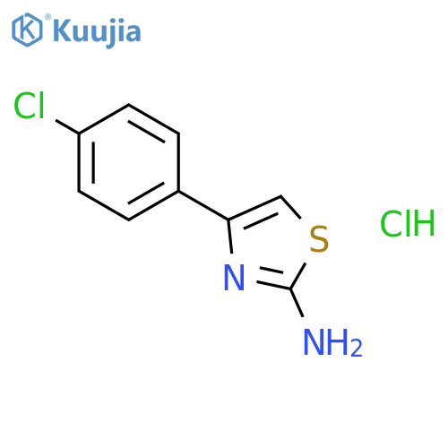 4-(4-chlorophenyl)-1,3-thiazol-2-amine hydrochloride structure