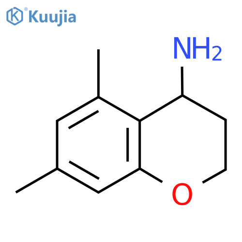 (5,7-DIMETHYL-3,4-DIHYDRO-2H-CHROMEN-4-YL)AMINE structure
