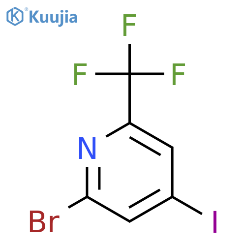 2-Bromo-4-iodo-6-(trifluoroMethyl)pyridine structure
