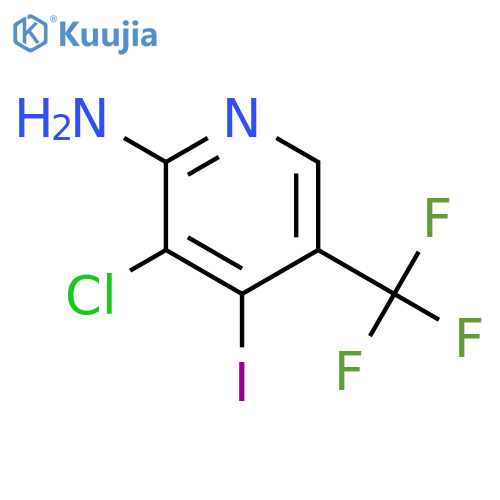 2-AMINO-3-CHLORO-4-IODO-5-(TRIFLUOROMETHYL)PYRIDINE structure