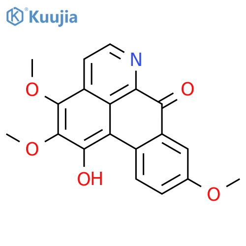 7H-DIBENZO[DE,G]QUINOLIN-7-ONE, 1-HYDROXY-2,3,9-TRIMETHOXY- structure
