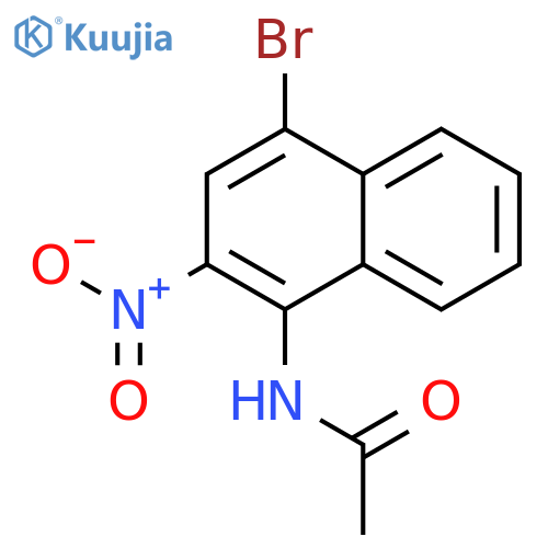 Acetamide,N-(4-bromo-2-nitro-1-naphthalenyl)- structure