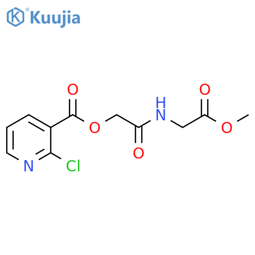 methyl 2-2-(2-chloropyridine-3-carbonyloxy)acetamidoacetate structure