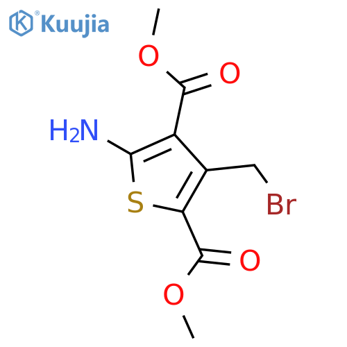 2,4-dimethyl 5-amino-3-(bromomethyl)thiophene-2,4-dicarboxylate structure