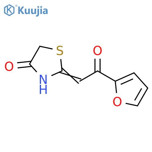 2-2-(furan-2-yl)-2-oxoethylidene-1,3-thiazolidin-4-one structure