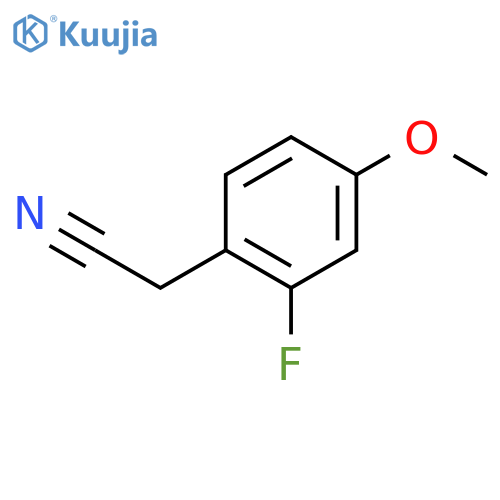 2-Fluoro-4-methoxyphenylacetonitrile structure