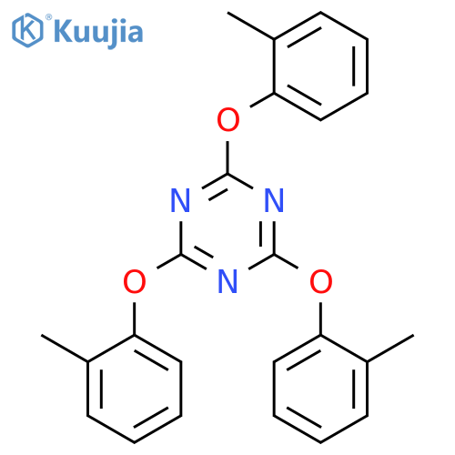 1,3,5-Triazine, 2,4,6-tris(2-methylphenoxy)- structure