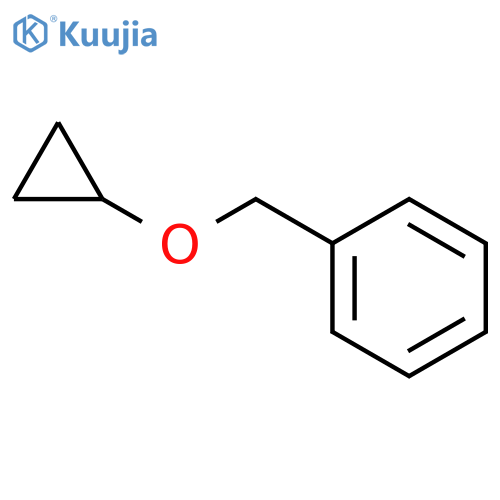 Benzene, [(cyclopropyloxy)methyl]- structure