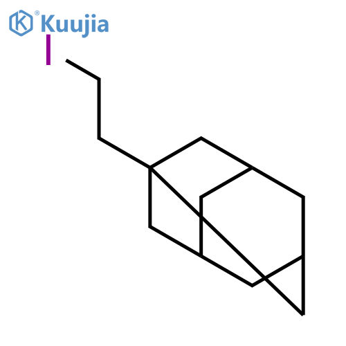 1-(2-iodoethyl)adamantane structure