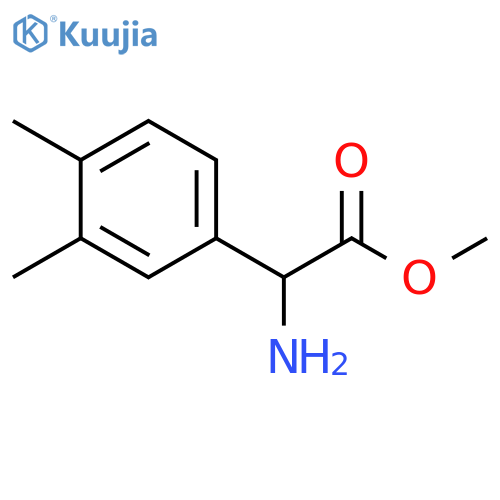 methyl 2-amino-2-(3,4-dimethylphenyl)acetate structure