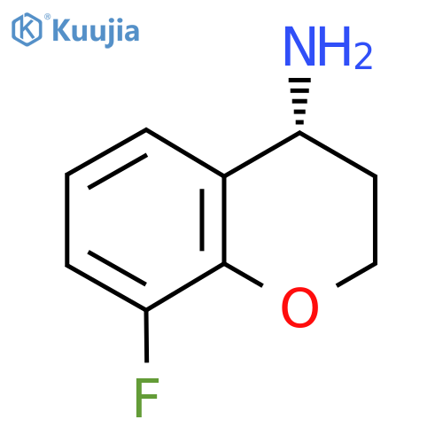 (4R)-8-fluoro-3,4-dihydro-2H-1-benzopyran-4-amine structure