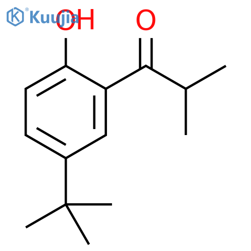 1-(5-tert-butyl-2-hydroxyphenyl)-2-methylpropan-1-one structure