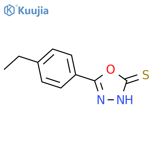 5-(4-ethylphenyl)-1,3,4-oxadiazole-2-thiol structure