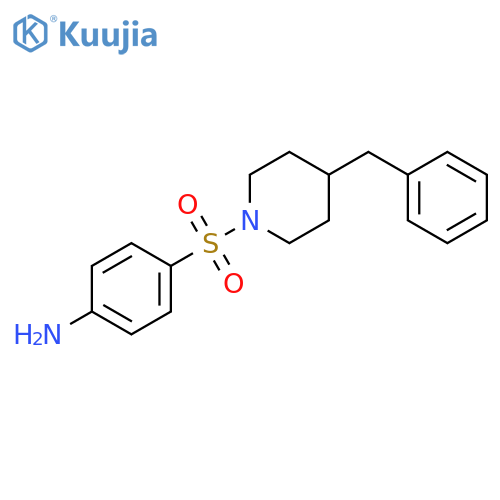 4-((4-BENZYLPIPERIDIN-1-YL)SULFONYL)ANILINE structure