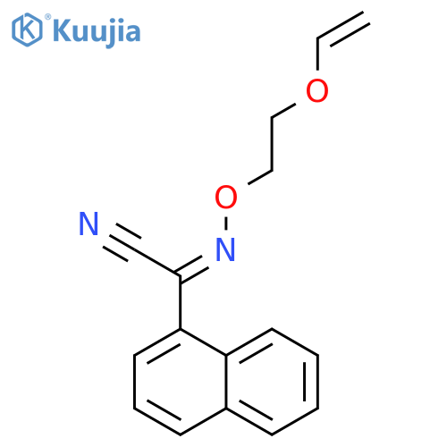 1-Naphthaleneacetonitrile,a-[[2-(ethenyloxy)ethoxy]imino]- structure