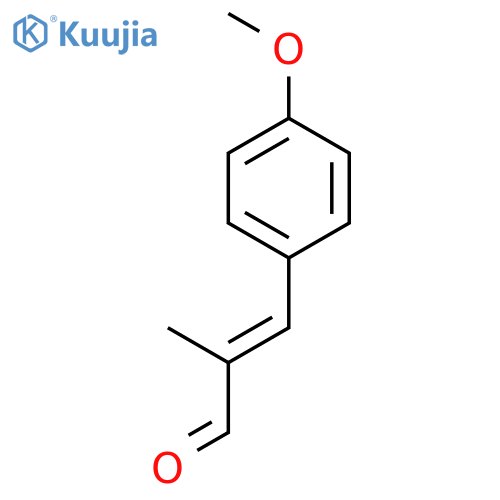 2-Propenal, 3-(4-methoxyphenyl)-2-methyl-, (E)- structure