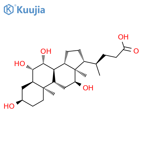Cholan-24-oic acid,3,6,7,12-tetrahydroxy-, (3a,5b,6b,7b,12a)- structure