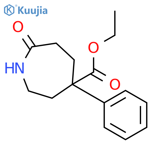 ethyl 7-oxo-4-phenylazepane-4-carboxylate structure
