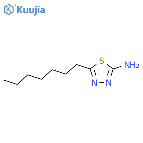 5-Heptyl-1,3,4-thiadiazol-2-amine structure