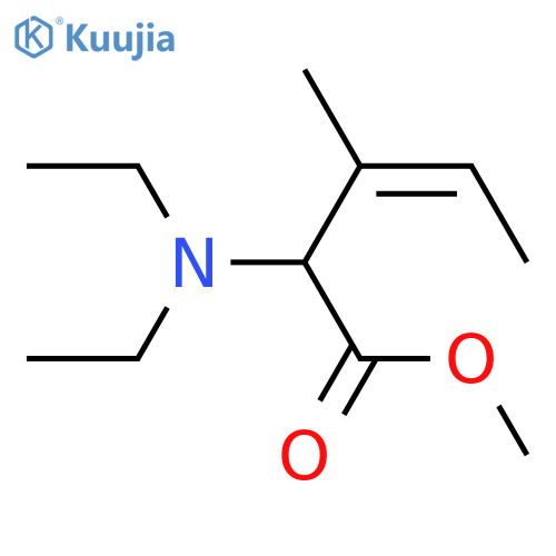 3-Pentenoic acid, 2-(diethylamino)-3-methyl-, methyl ester, (Z)- structure