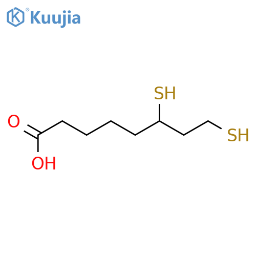 (+/-)-Dihydrolipoic acid structure